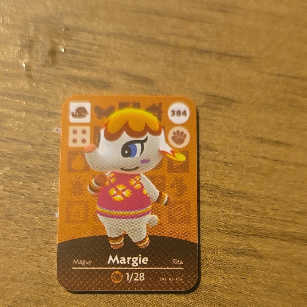 Animal Crossing Margie Amiibo Card